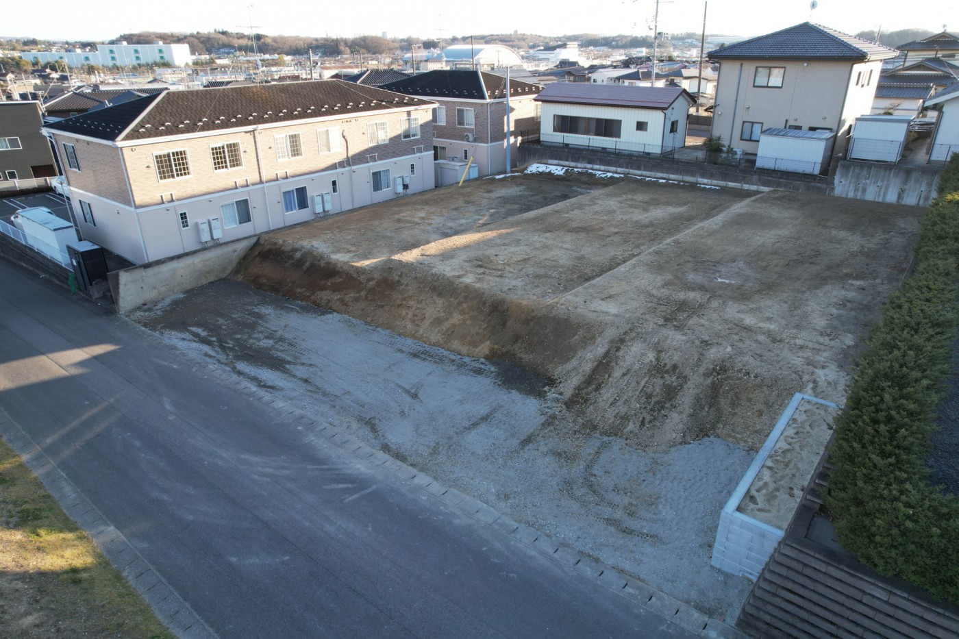 須賀川市西田町分譲地