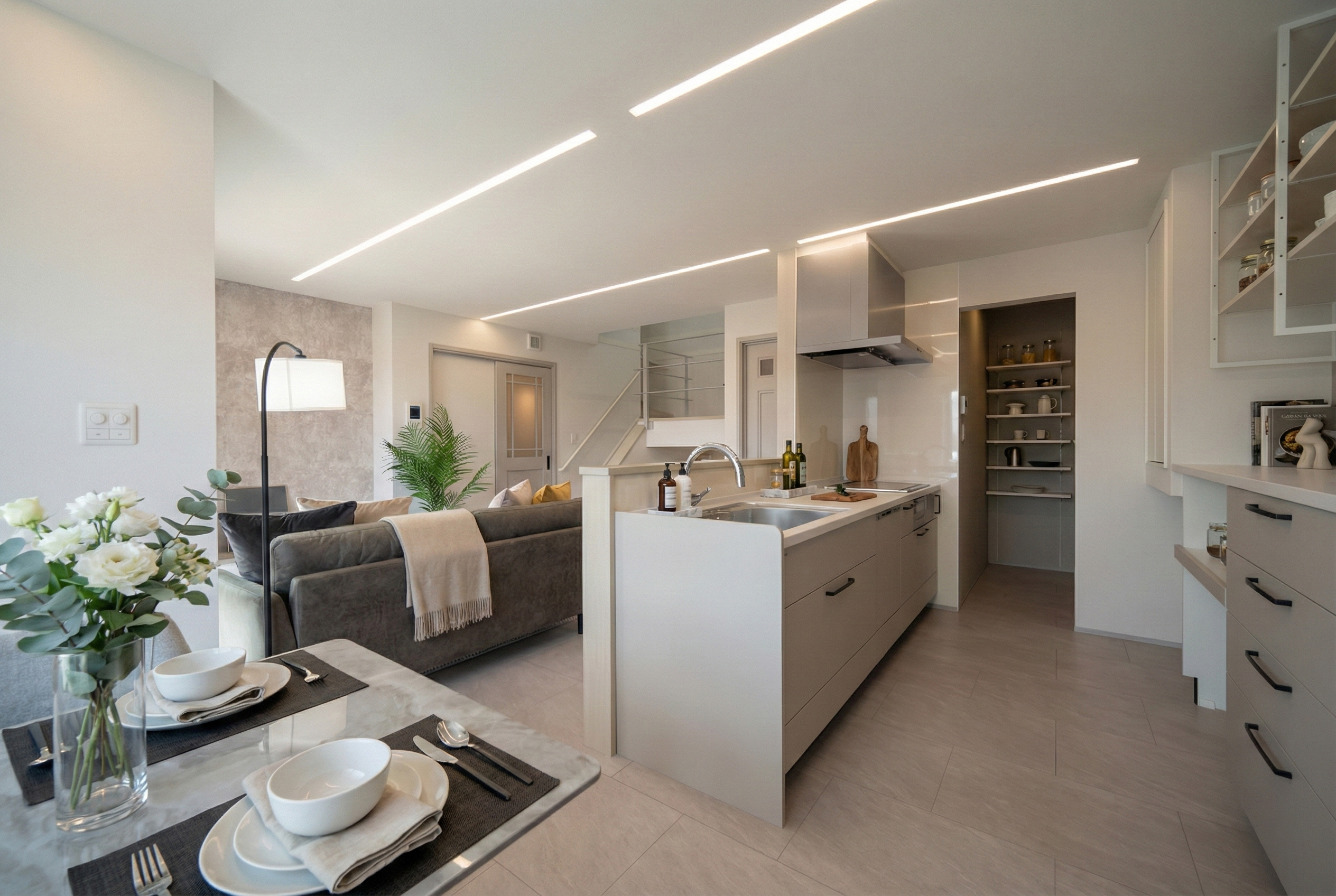 多層階が映えるホテルライクな家