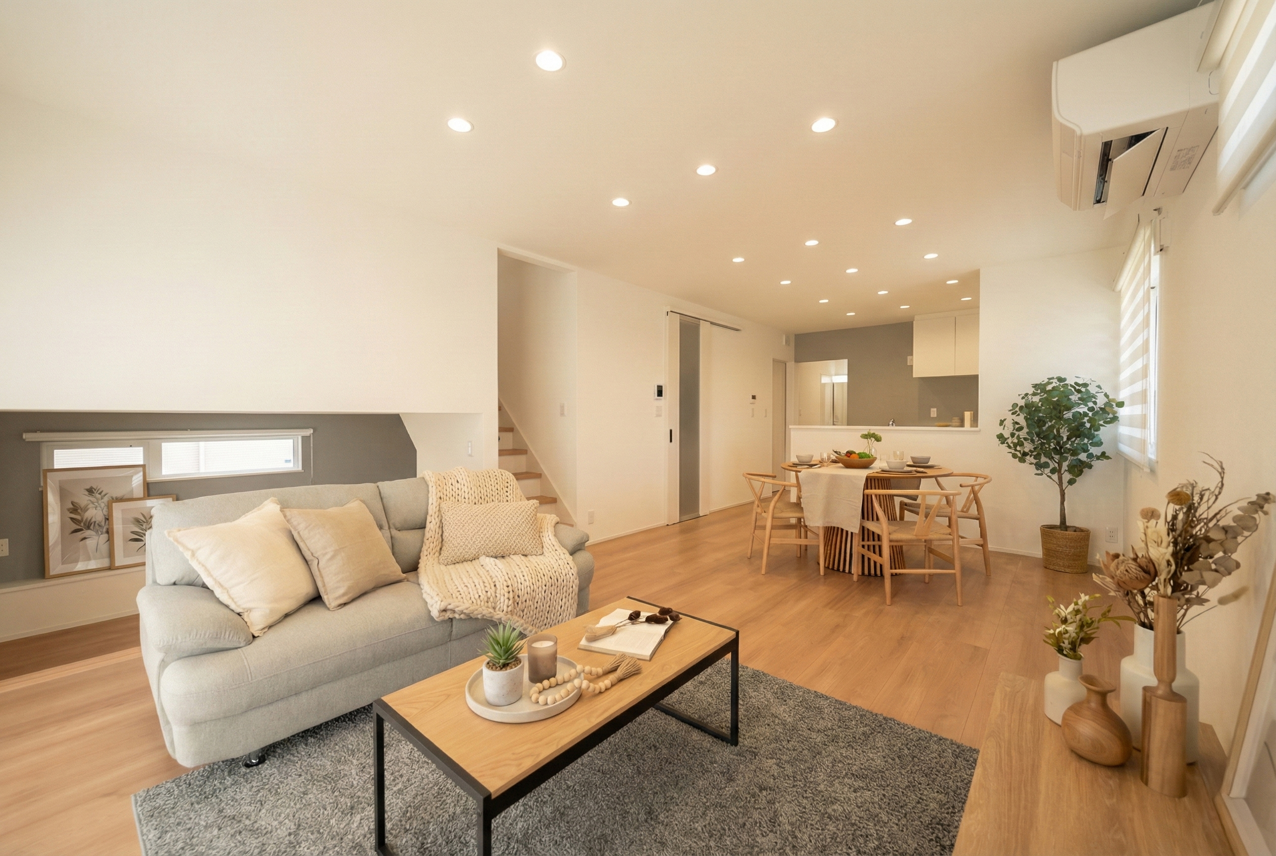 ナチュラルに暮らす多層階×家事動線の家